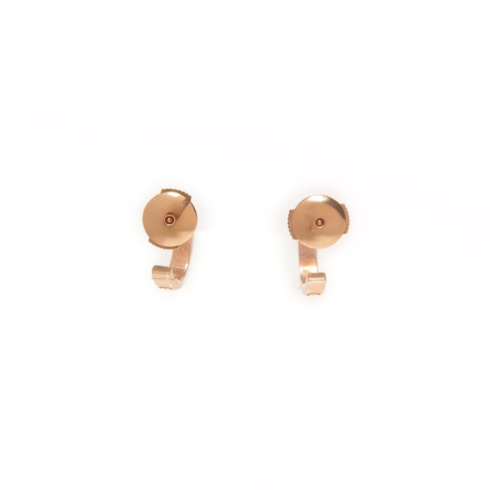 Cartier Love Small Hoop Earrings, 18K 750 Pink Gold - Picture 2 of 9